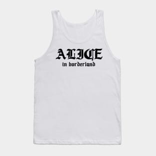 Alice in borderland title black Tank Top